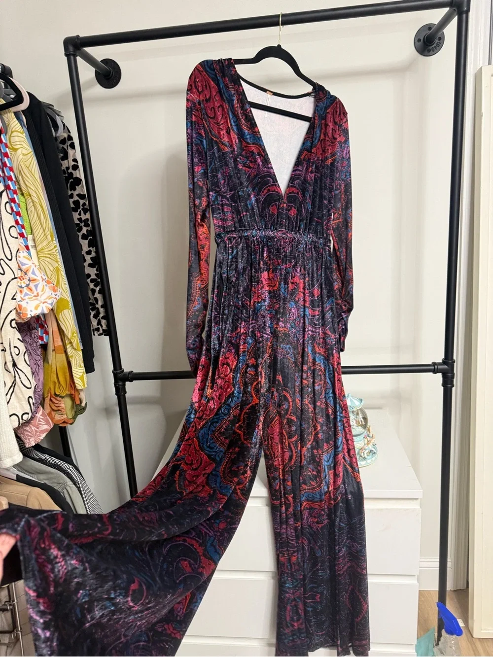 Free People Giselle Velvet Jumpsuit